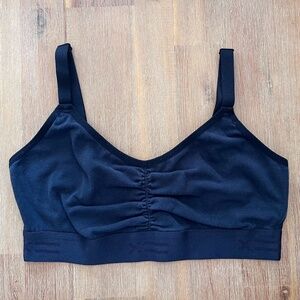 TomboyX V Neck Bralette - X= Black in Medium M